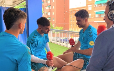 'Carri', Astals i Gualda amb el cap d'esports de Ràdio Sabadell, Sergi Garcés | Oriol Ferran